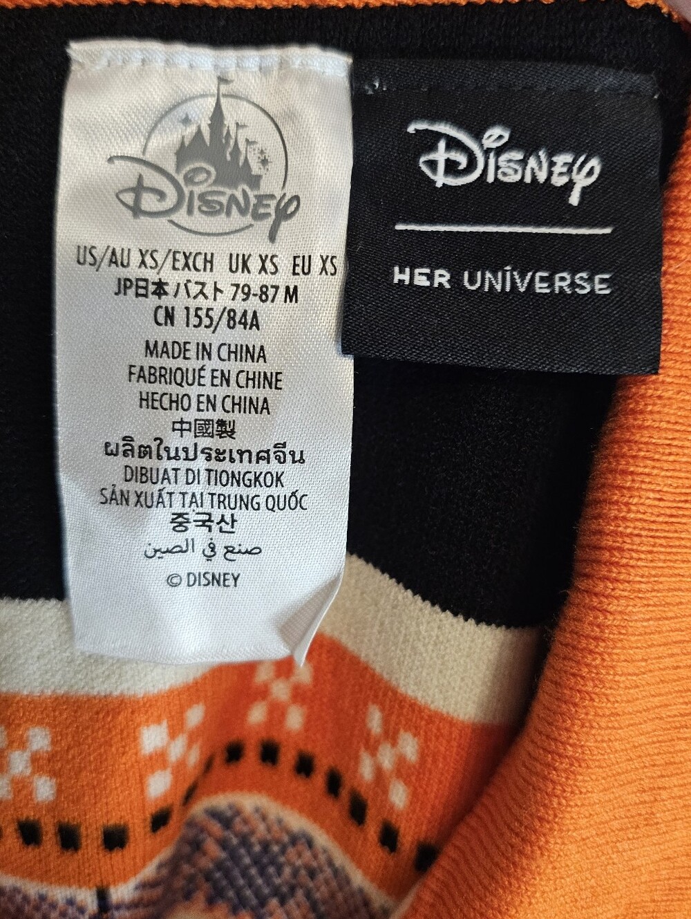 Her Universe Mickey & Minnie Knit Polo Sweater - Size XS - Picture 4 of 5